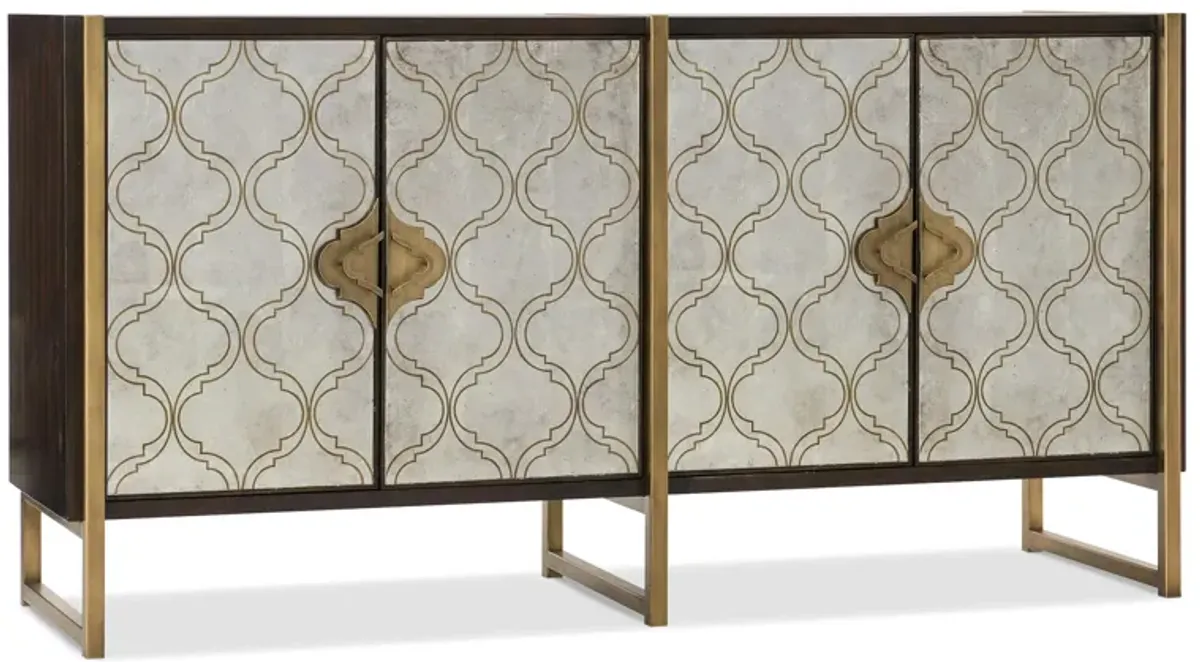 Melange Classic Credenza in Dark Wood by Hooker Furniture