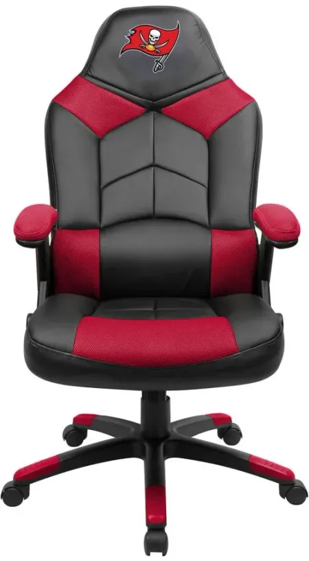 NFL Faux Leather Oversized Gaming Chair in Tampa Bay Buccaneers by Imperial International