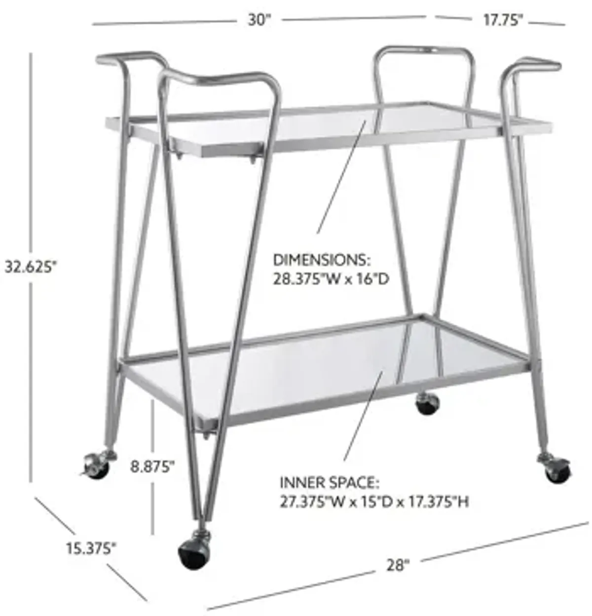 Mid-Century Bar Cart