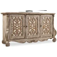 Chatelet Entertainment Console in Paris Vintage / Caramel Froth by Hooker Furniture