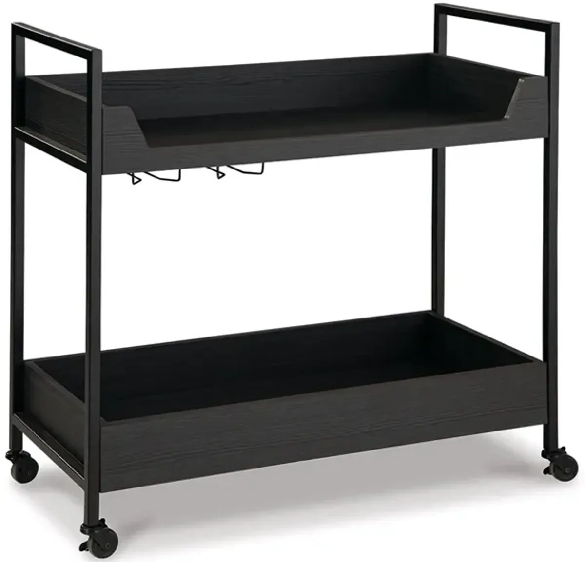 Yarlow Bar Cart in Black/Gray by Ashley Express