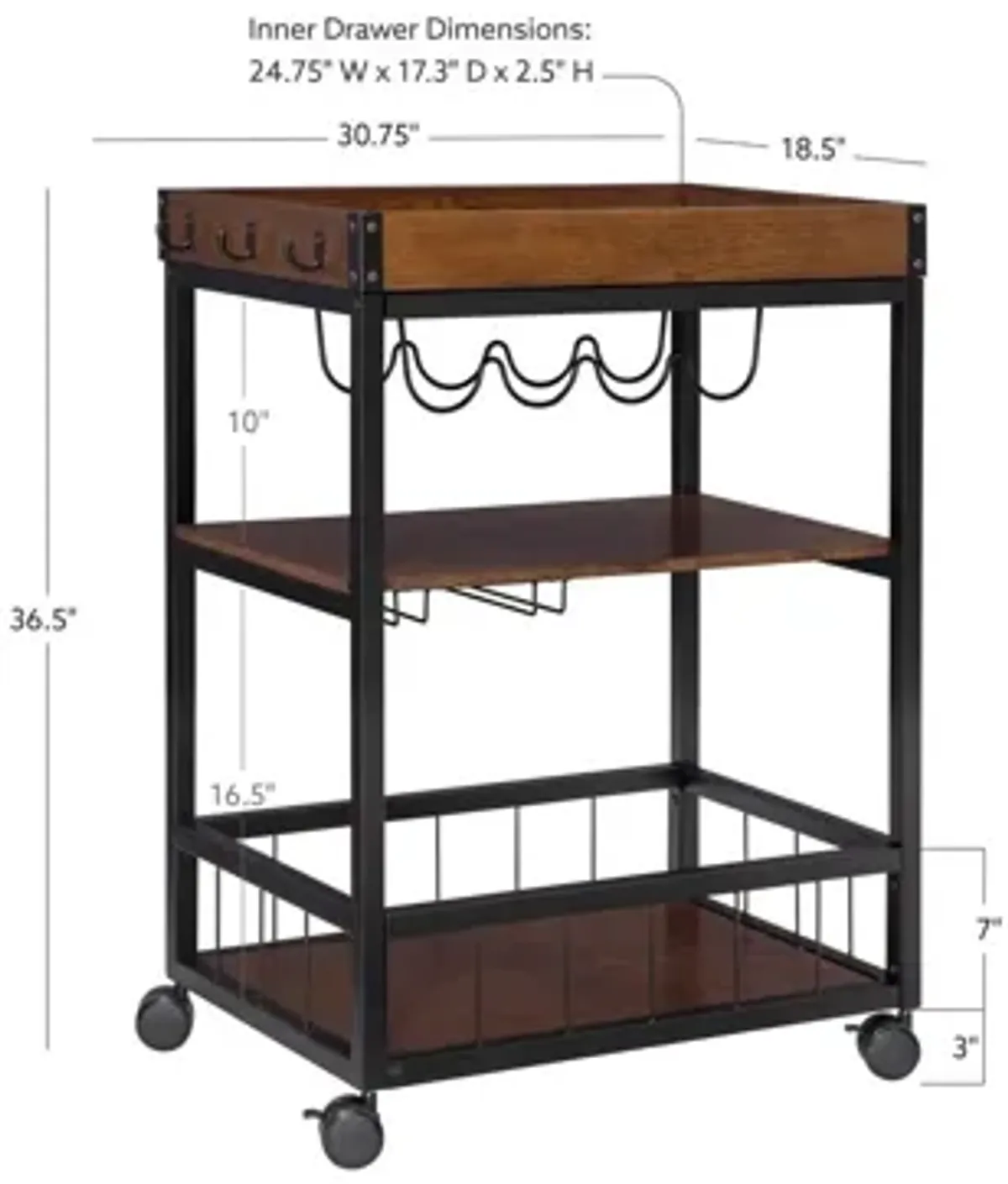 Austin Kitchen Cart