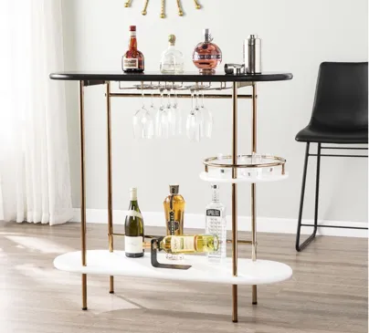 Cannock Wine/Bar Table in Champagne by SEI Furniture