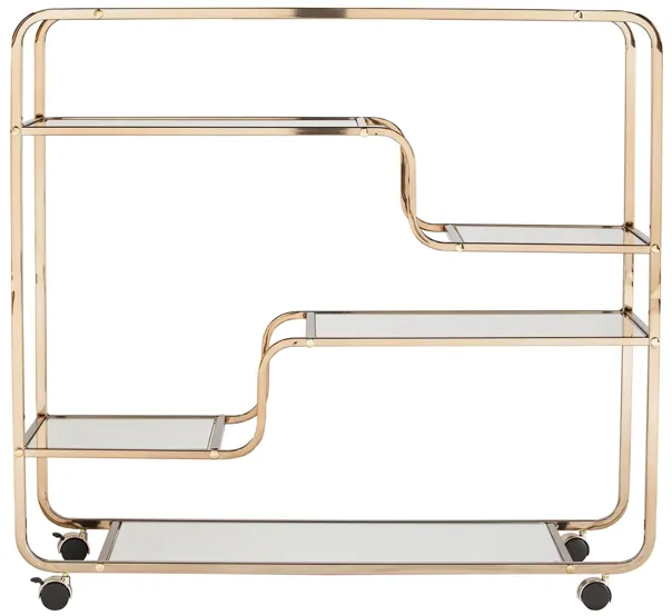 Cantwell Bar Cart in Silver by SEI Furniture