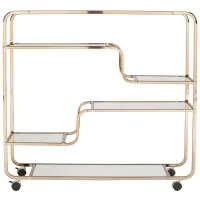 Cantwell Bar Cart in Silver by SEI Furniture