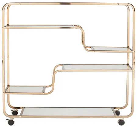 Cantwell Bar Cart in Silver by SEI Furniture