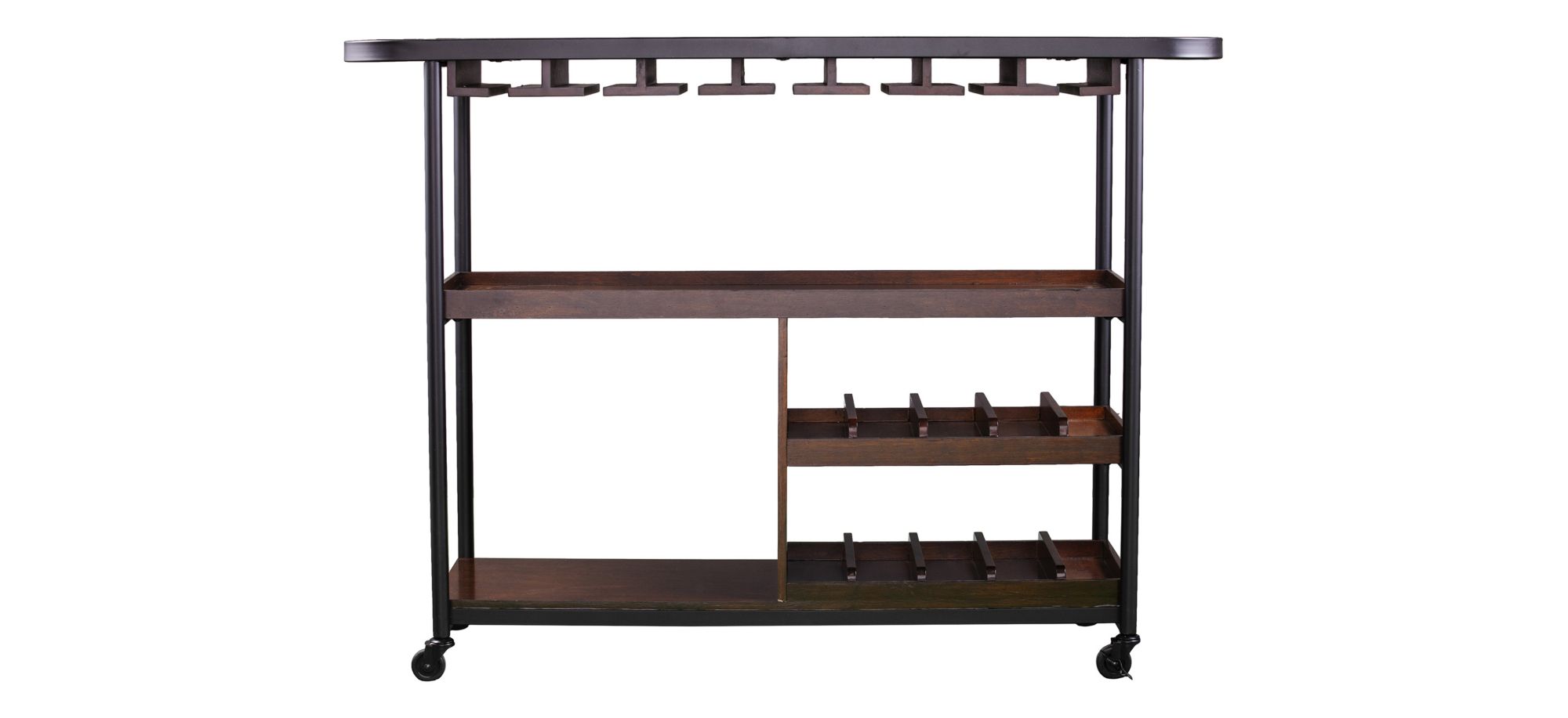 Mahomet Wine/Bar Cart in Brown by SEI Furniture