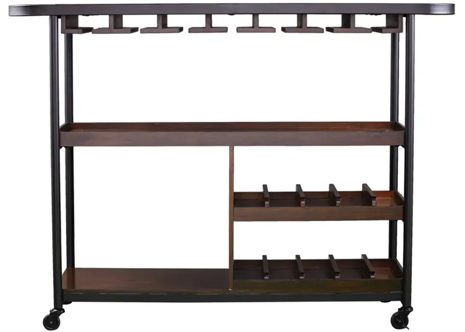 Mahomet Wine/Bar Cart in Brown by SEI Furniture