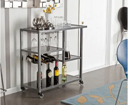 Miller Bar Cart in Gray by SEI Furniture
