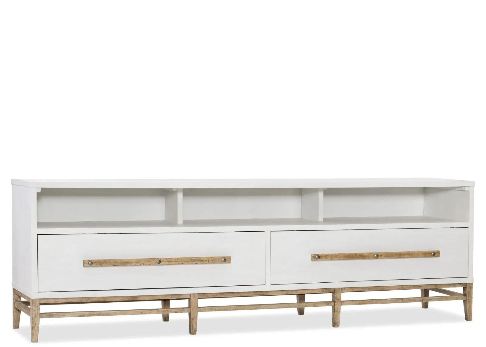 Urban Elevation Low Entertainment Console in Beige by Hooker Furniture