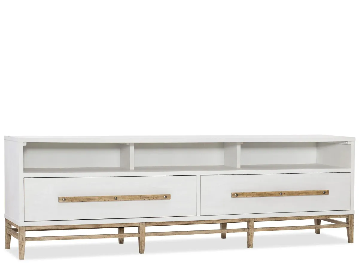 Urban Elevation Low Entertainment Console in Beige by Hooker Furniture