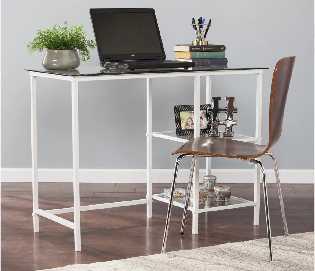 Scarlet Layton Desk in White by SEI Furniture