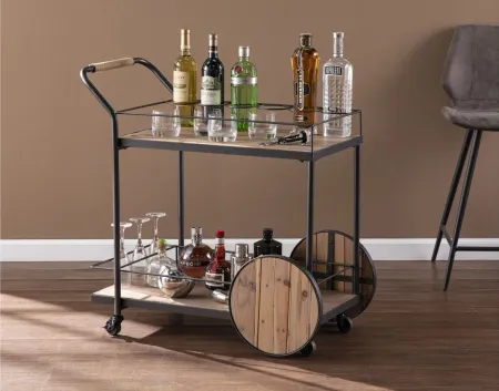 Southam Bar Cart in Natural by SEI Furniture