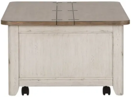 Farmhouse Reimagined Storage Trunk in White by Liberty Furniture