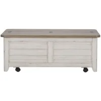 Farmhouse Reimagined Storage Trunk in White by Liberty Furniture