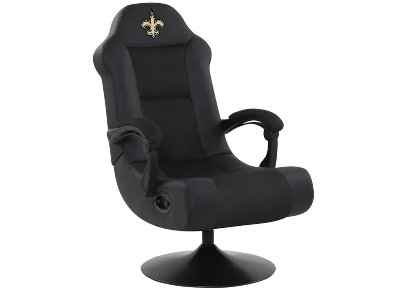 NFL Faux Leather Ultra Gaming Chair in New Orleans Saints by Imperial International