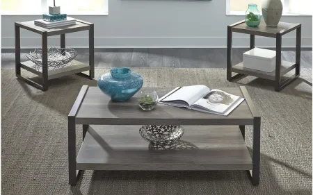 Tanners Creek 3-pc. Table Set in Greystone Finish by Liberty Furniture