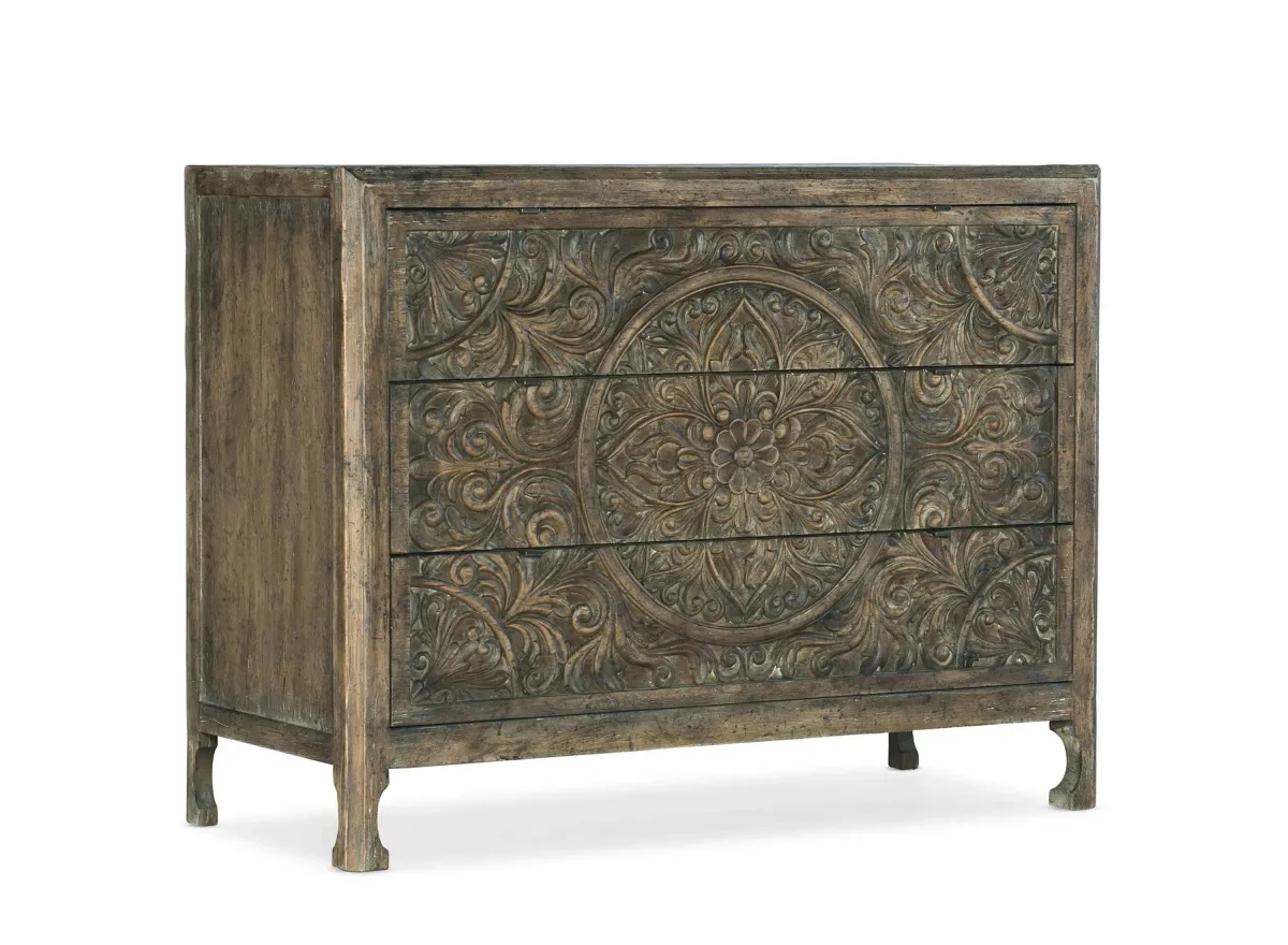 La Grange Lockhart Three-Drawer Accent Chest in Brown by Hooker Furniture