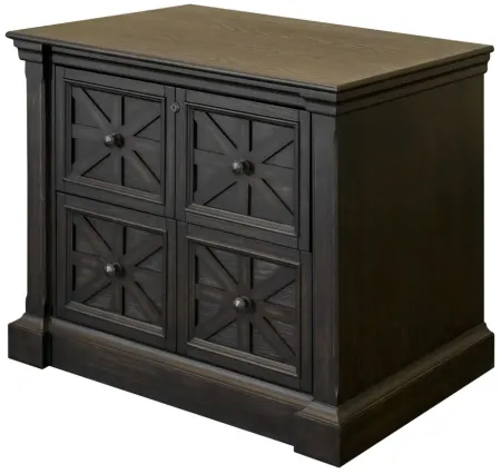Kingston Traditional Wood Lateral File in Dark Brown by Martin Furniture