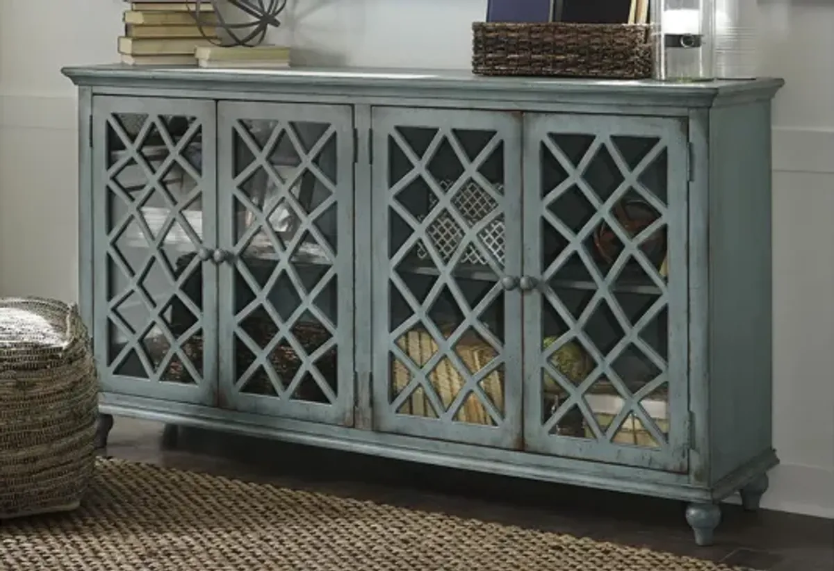 Mirimyn Console Cabinet w/ Lattice Doors