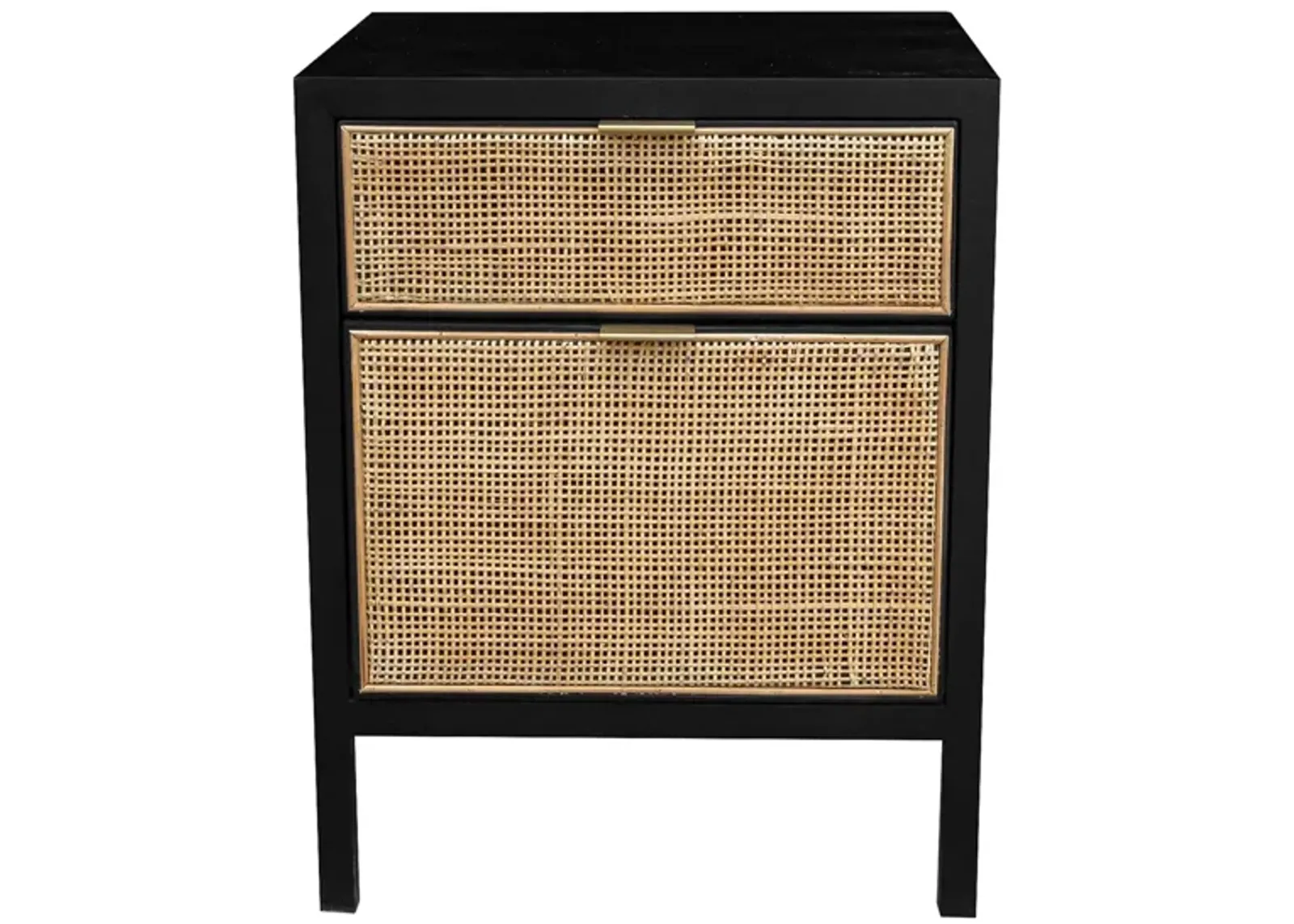 Rattan Filing Cabinet in Ebony by LH Imports Ltd