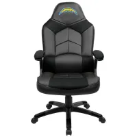 NFL Faux Leather Oversized Gaming Chair in LA Chargers by Imperial International