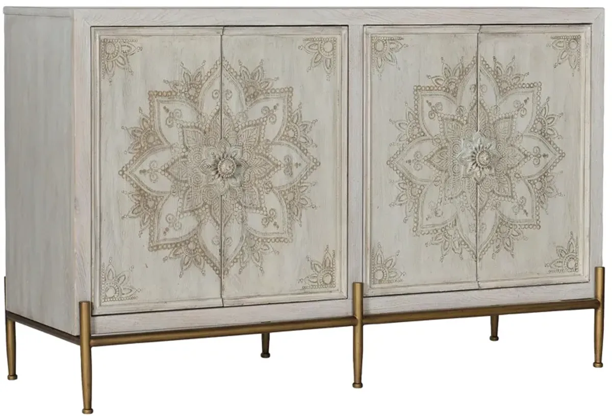 Melange Delilah Accent Chest in Beige by Hooker Furniture