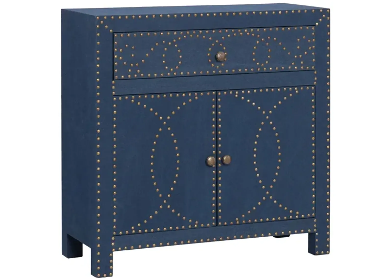 Reign Double Door Cabinet in Blue by SEI Furniture