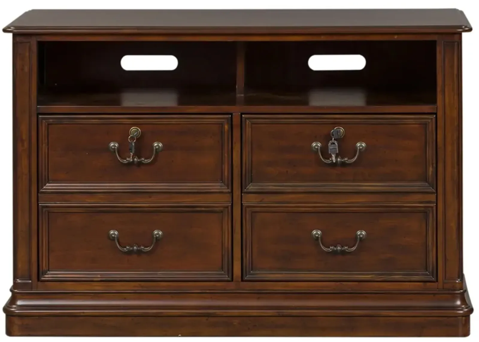 Brayton Manor Media Cabinet in Dark Brown by Liberty Furniture