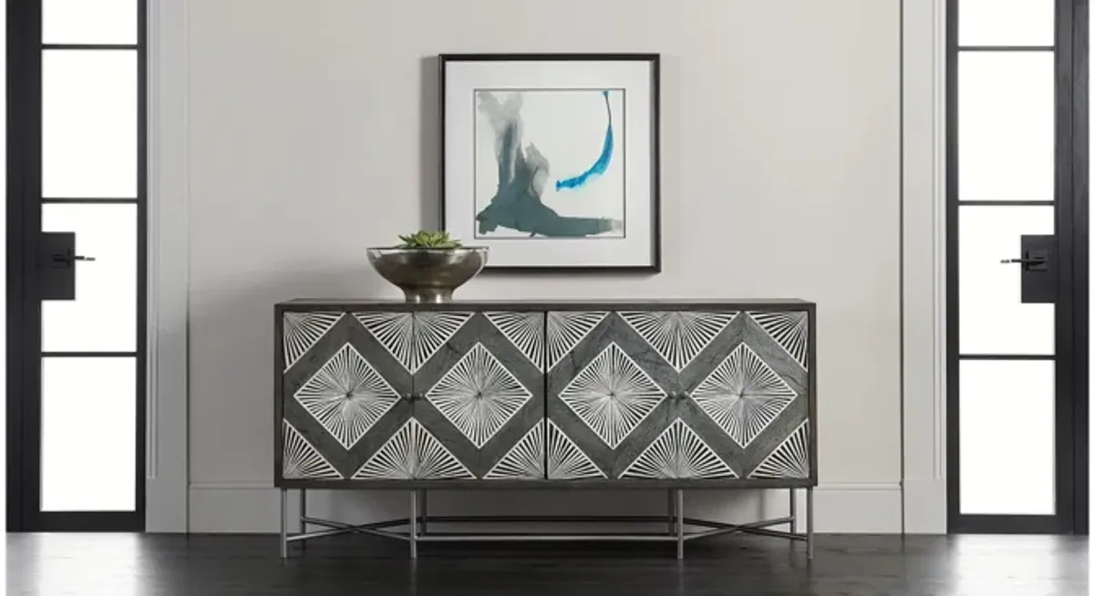 Melange Hawthorne Four Door Credenza