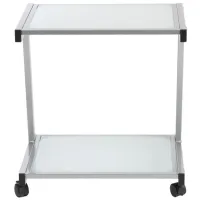 L-Series Printer Cart in Silver by EuroStyle
