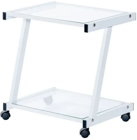 L-Series Printer Cart in White by EuroStyle