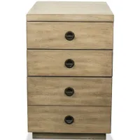 Newell Mobile File Cabinet in Sun-Drenched Acacia by Riverside Furniture