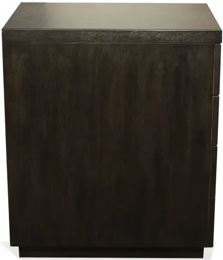 Newell Mobile File Cabinet in Ebonized Acacia by Riverside Furniture
