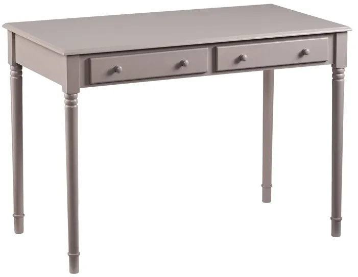 Sharlene Gray 2 -Drawer Writing Desk in Gray by SEI Furniture