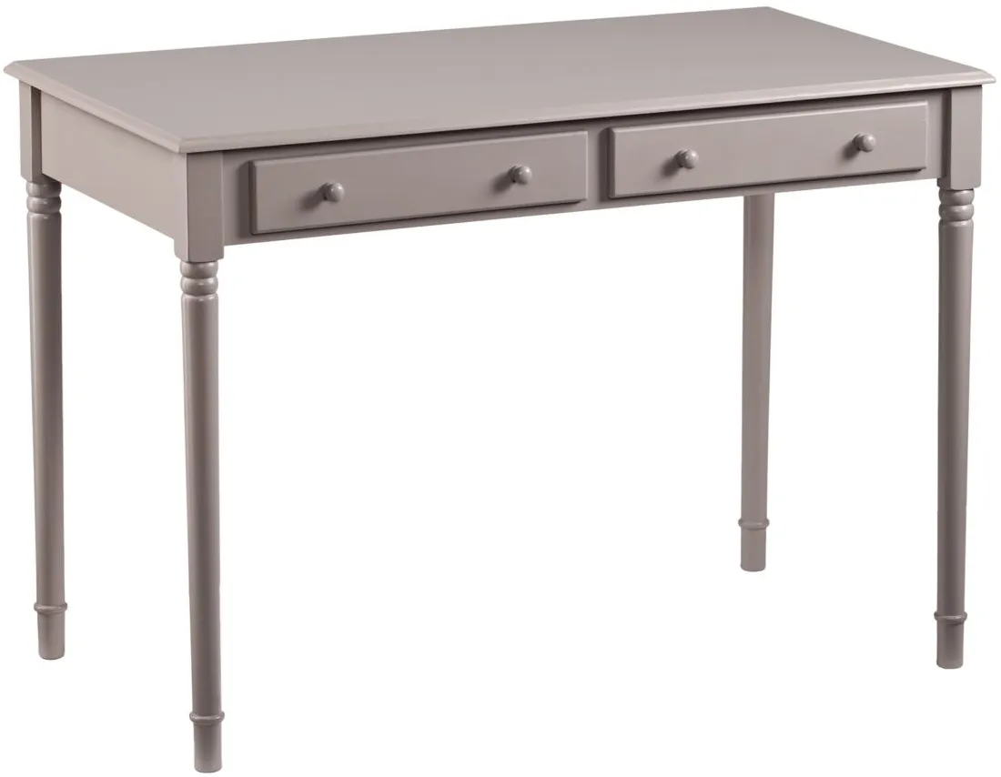 Sharlene Gray 2 -Drawer Writing Desk in Gray by SEI Furniture