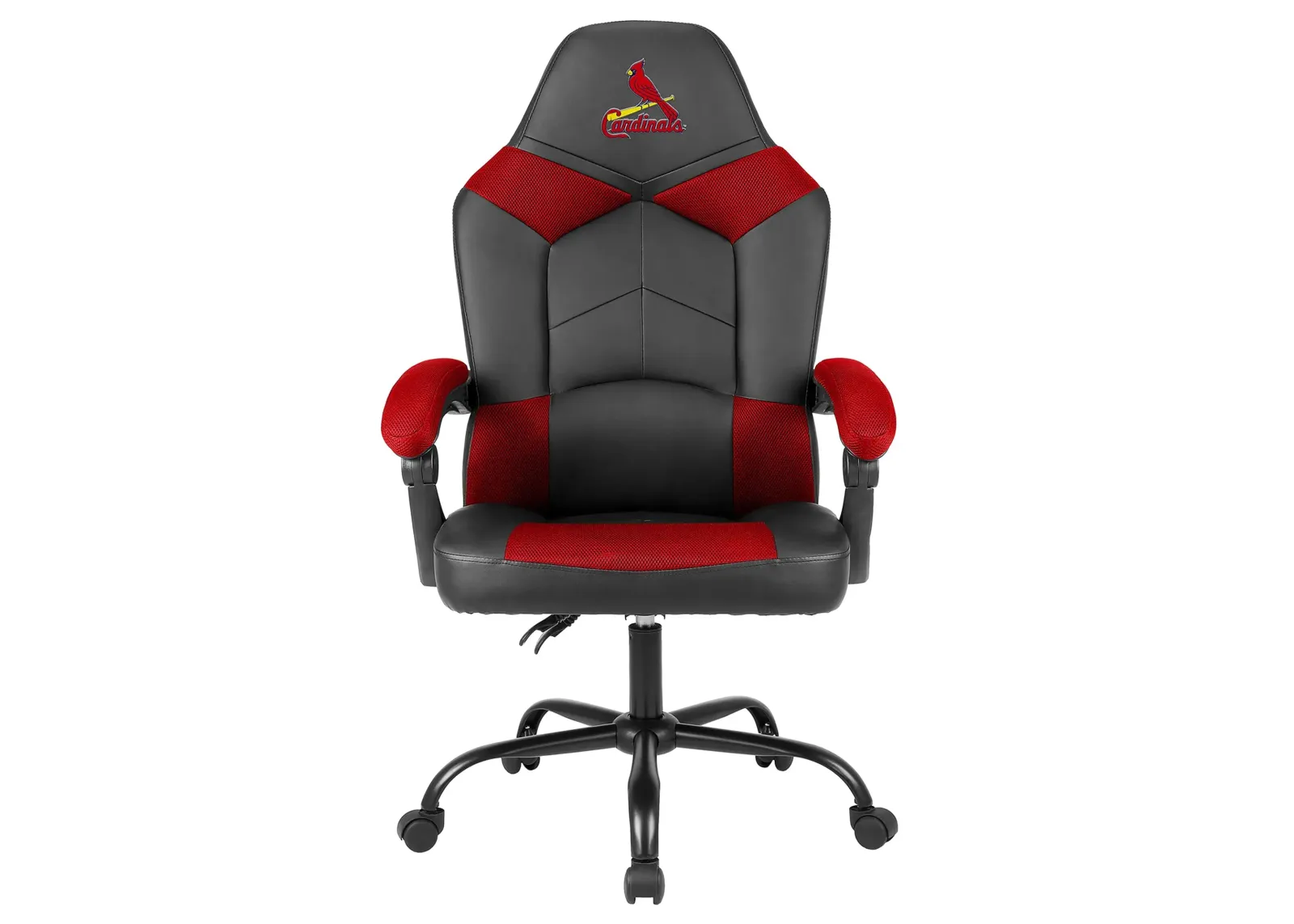 MLB Faux Leather Oversized Gaming Chair in St Louis Cardinals by Imperial International