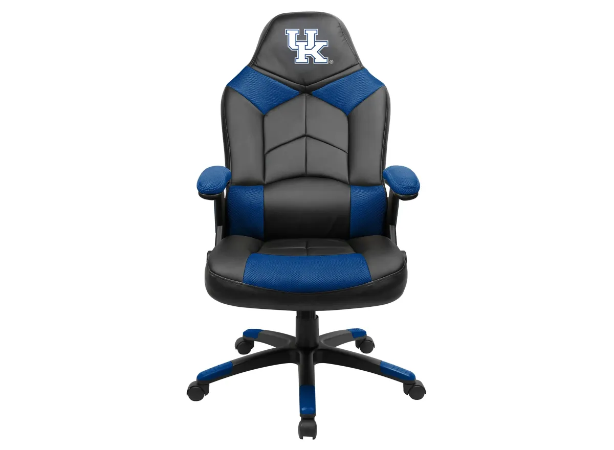 NCAA Faux Leather Oversized Gaming Chair in University Of Kentucky by Imperial International