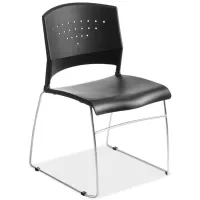 Cynagua Side Chair in Black; Chrome by Coe Distributors