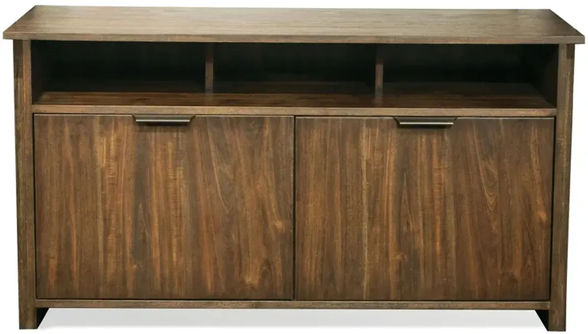 Newell 54" TV Console in Brushed Acacia by Riverside Furniture