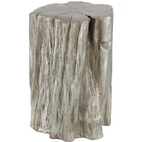 Ivy Collection Trunk Accent Table in Silver by UMA Enterprises