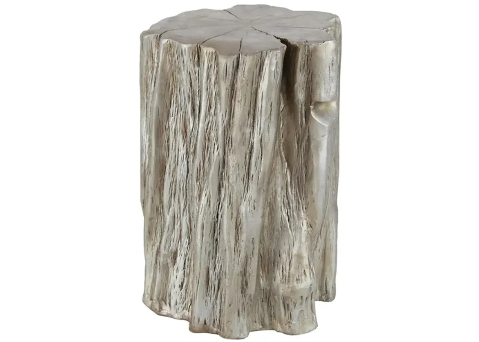 Ivy Collection Trunk Accent Table in Silver by UMA Enterprises