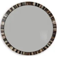 Ellford Accent Mirror in Black/Brown/Cream by Ashley Furniture