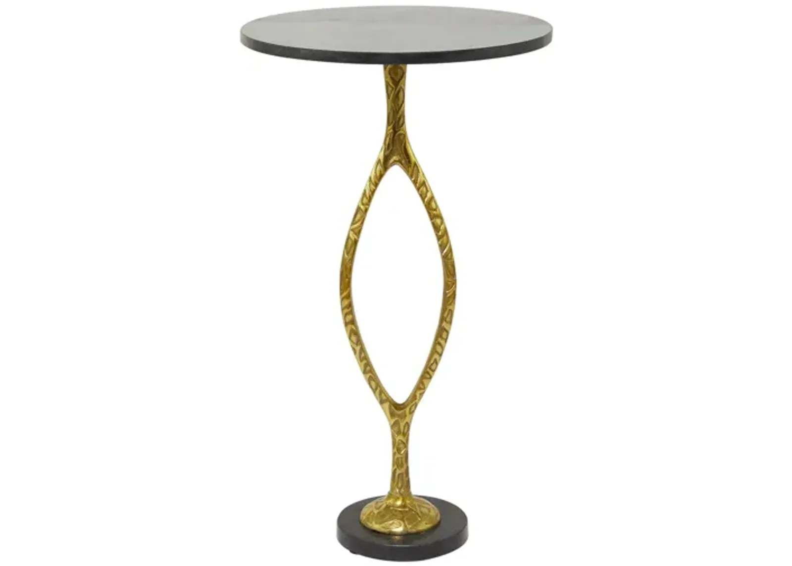 Ivy Collection Skinny Accent Table in Gold by UMA Enterprises