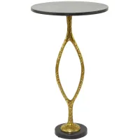 Ivy Collection Skinny Accent Table in Gold by UMA Enterprises
