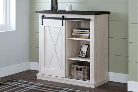 Kabel Accent Cabinet in White/Gray by Ashley Furniture