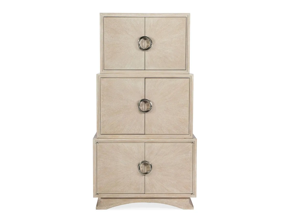 Nouveau Chic Bar Cabinet in Sandstone by Hooker Furniture