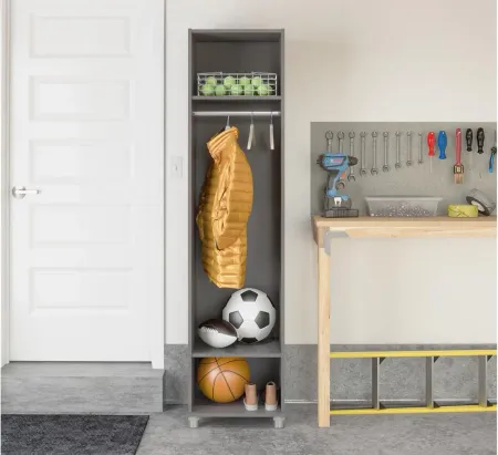Camberly Mudroom Cabinet in Graphite Gray by DOREL HOME FURNISHINGS