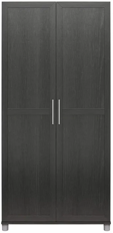 Camberly Freestanding Closet in Black Oak by DOREL HOME FURNISHINGS