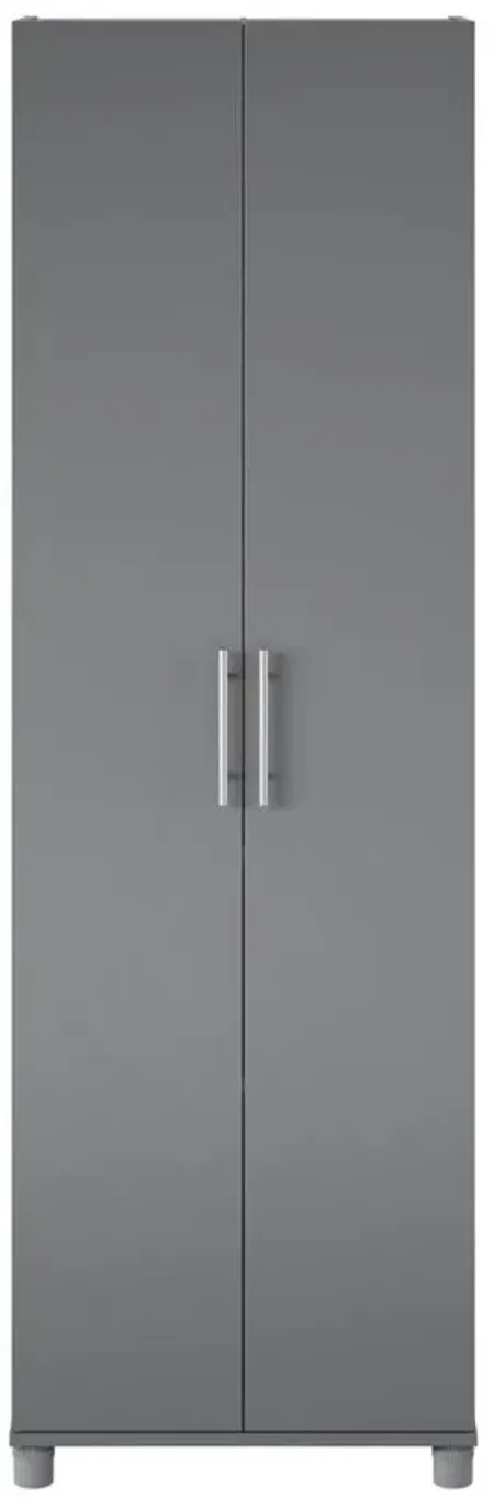 Camberly Linen Cabinet in Graphite Gray by DOREL HOME FURNISHINGS